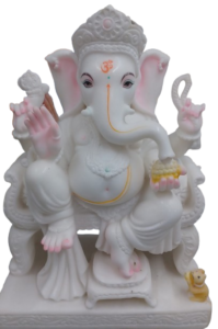 Ganesh Ji Marble Murti by Radhika Marble