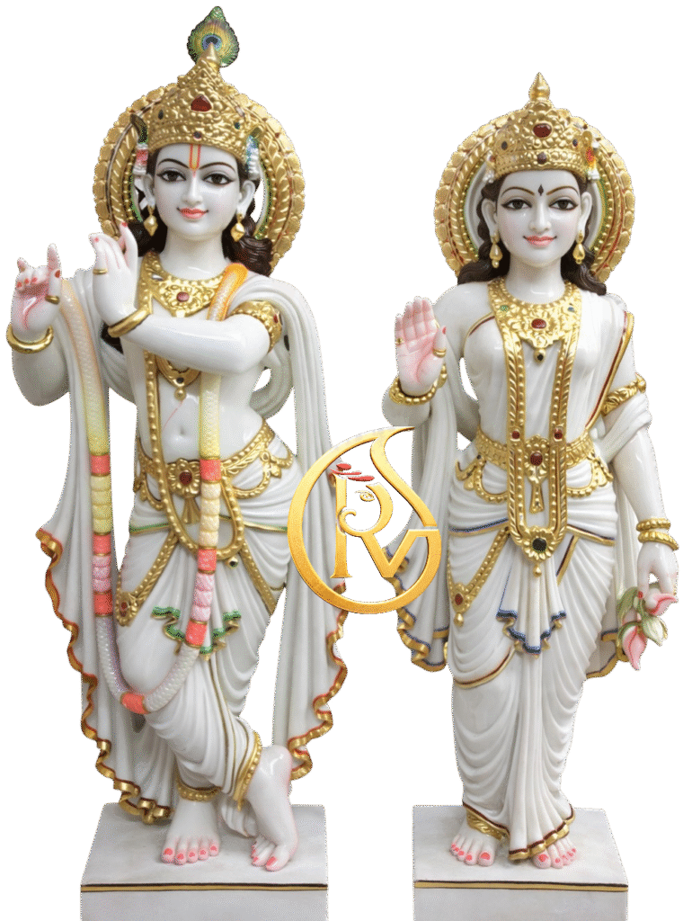 Marble Radha Krishna murti maker Jaipur