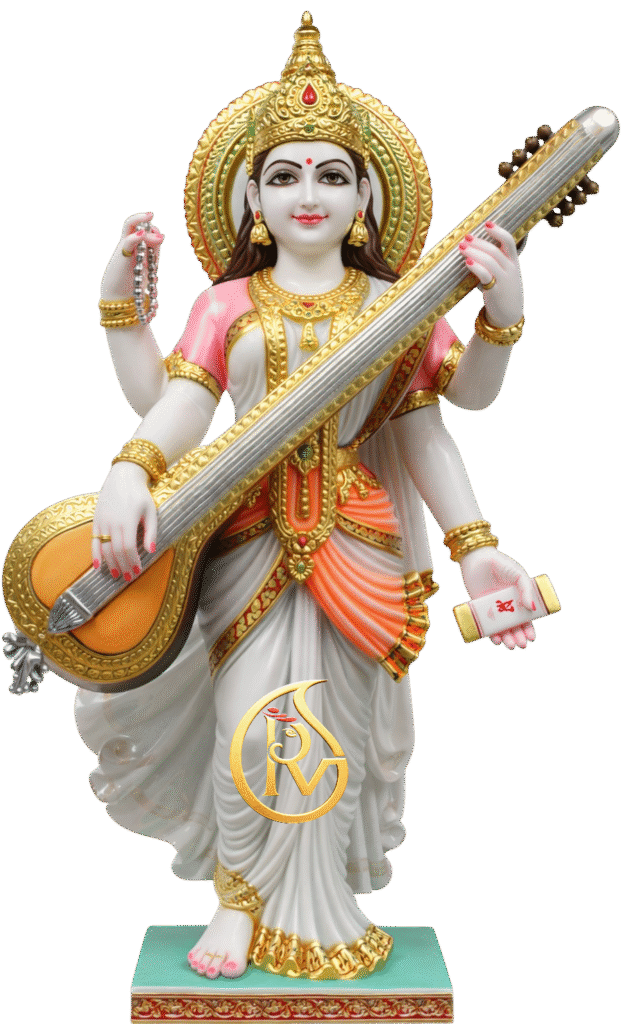 Marble Saraswati murti maker Jaipur