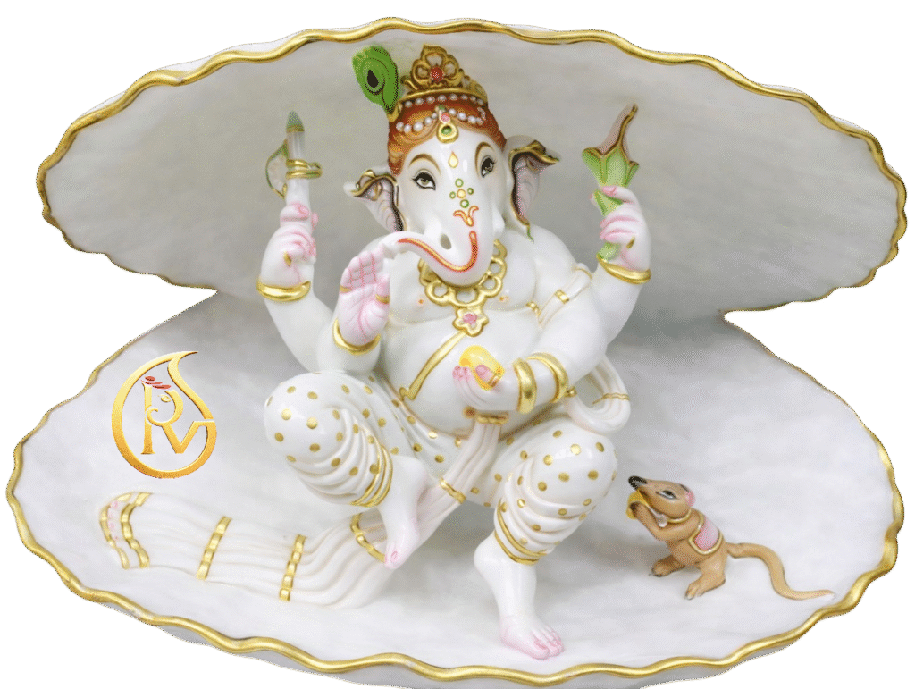 Marble Ganesh idol for office temple